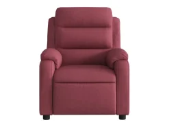 Poltrona reclinável de massagens elétrica tecido vermelho tinto SHL617525