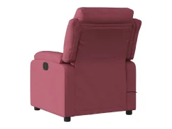 Poltrona reclinável de massagens elétrica tecido vermelho tinto SHL617525