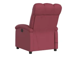 Poltrona reclinável de massagens elétrica tecido vermelho tinto SHL268705