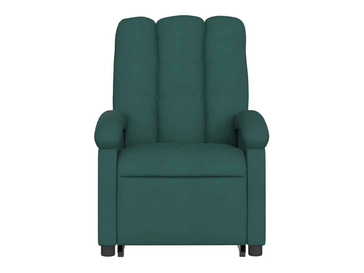 Poltrona reclinável elevatória tecido verde-escuro
