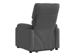 Poltrona reclinável elevatória tecido cinzento-escuro PT515902