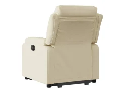 Poltrona reclinável elevatória elétrica tecido cor creme PT348343