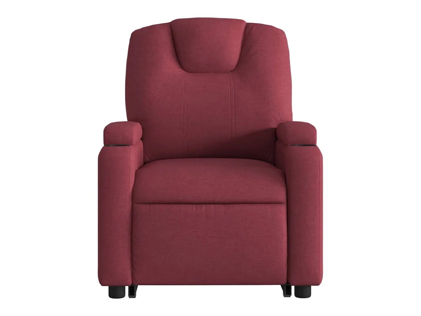 Poltrona reclinável elevatória tecido vermelho tinto