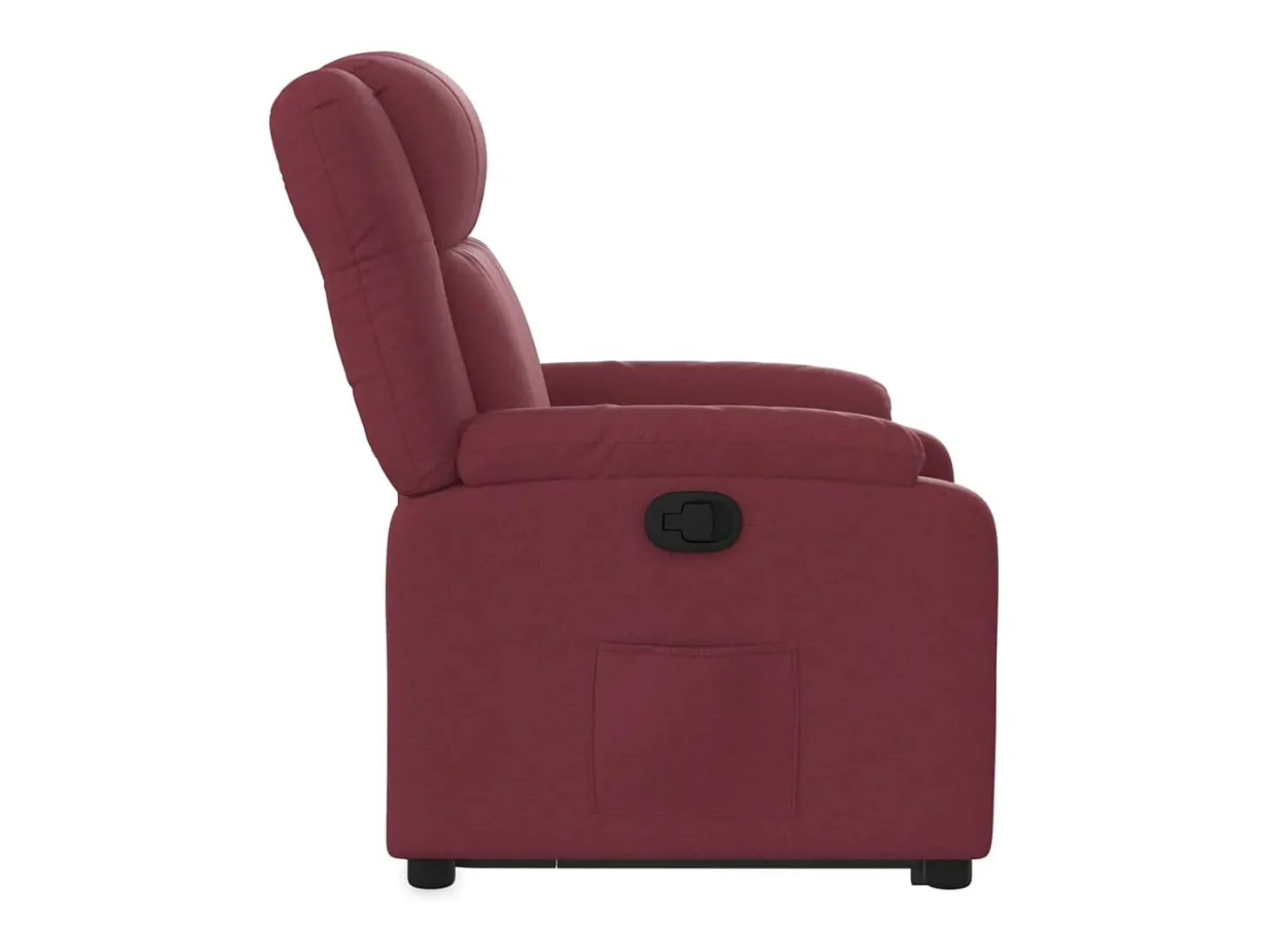 Poltrona reclinável elevatória tecido vermelho tinto
