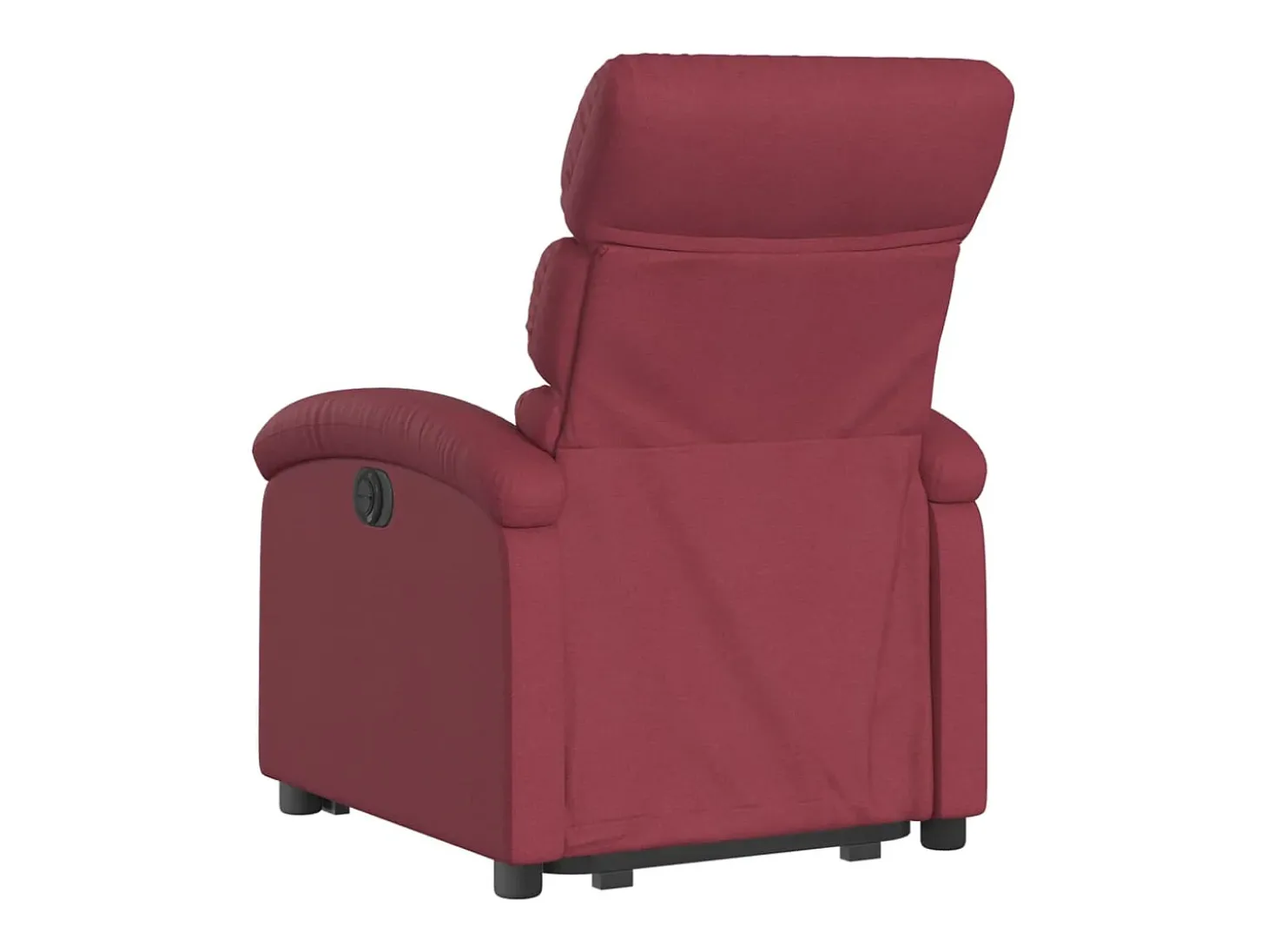 Poltrona reclinável elevatória elétrica tecido vermelho-tinto PT184485