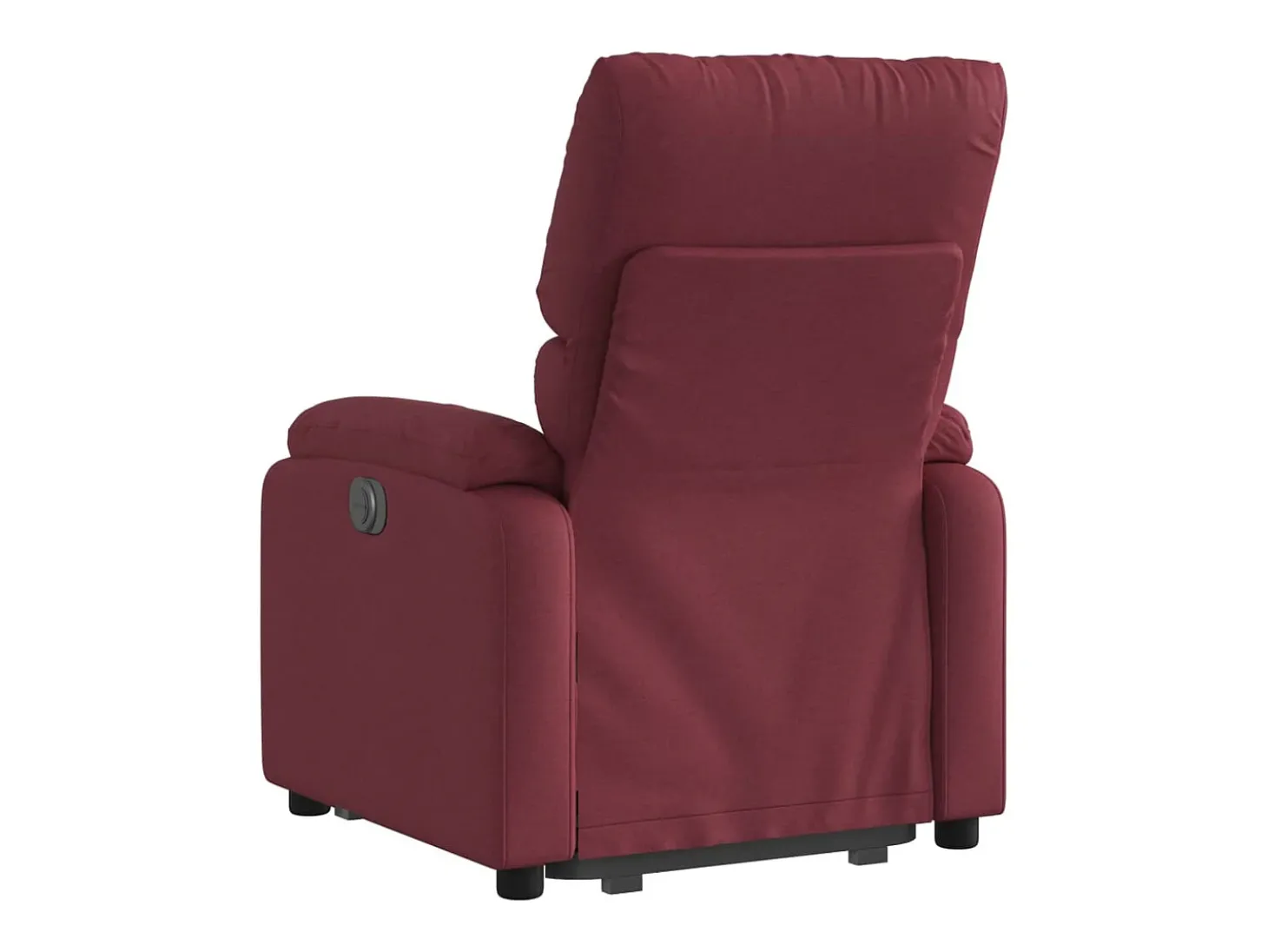 Poltrona reclinável elevatória elétrica tecido vermelho-tinto PT233329