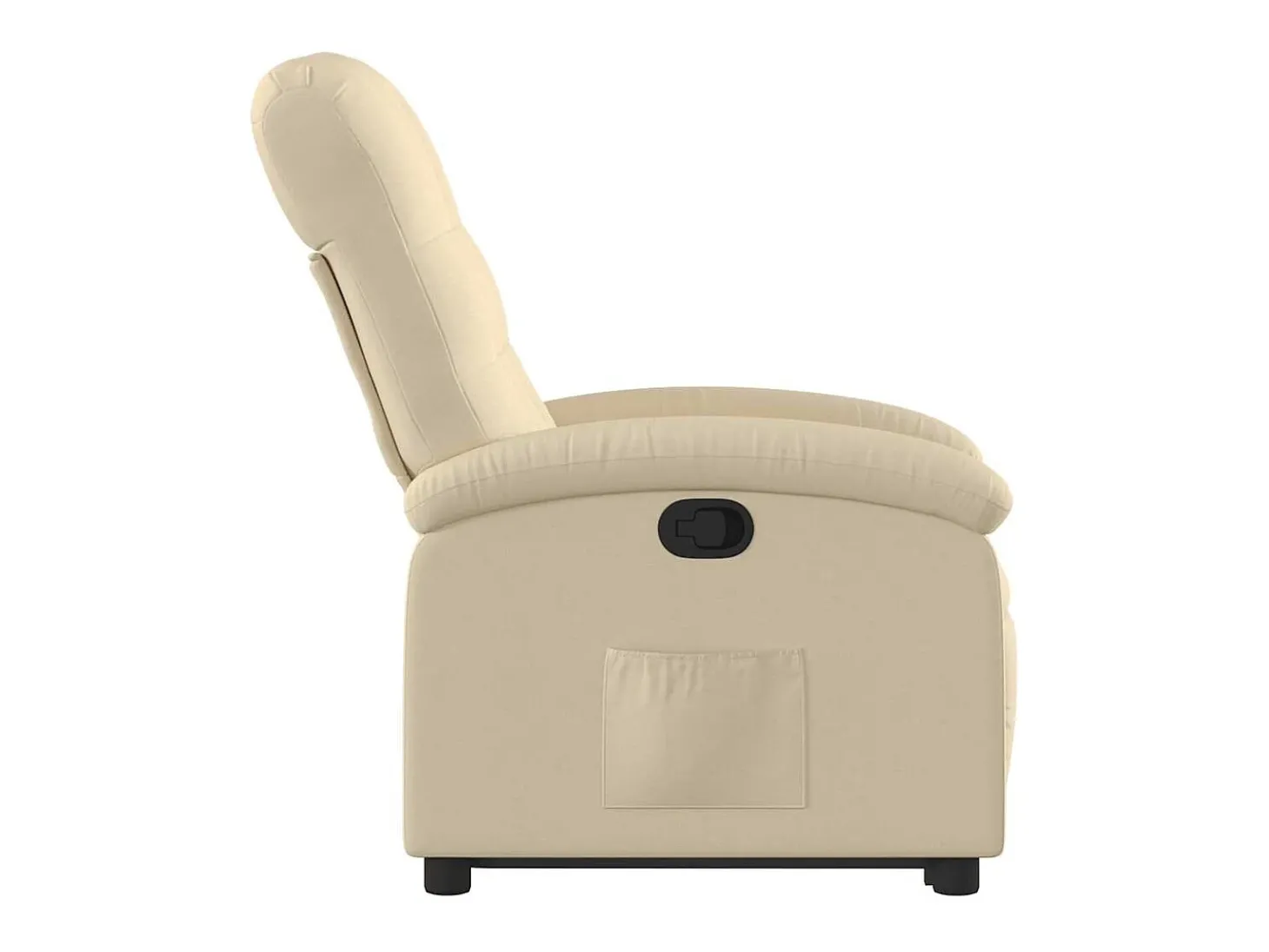 Poltrona reclinável elevatória tecido cor creme