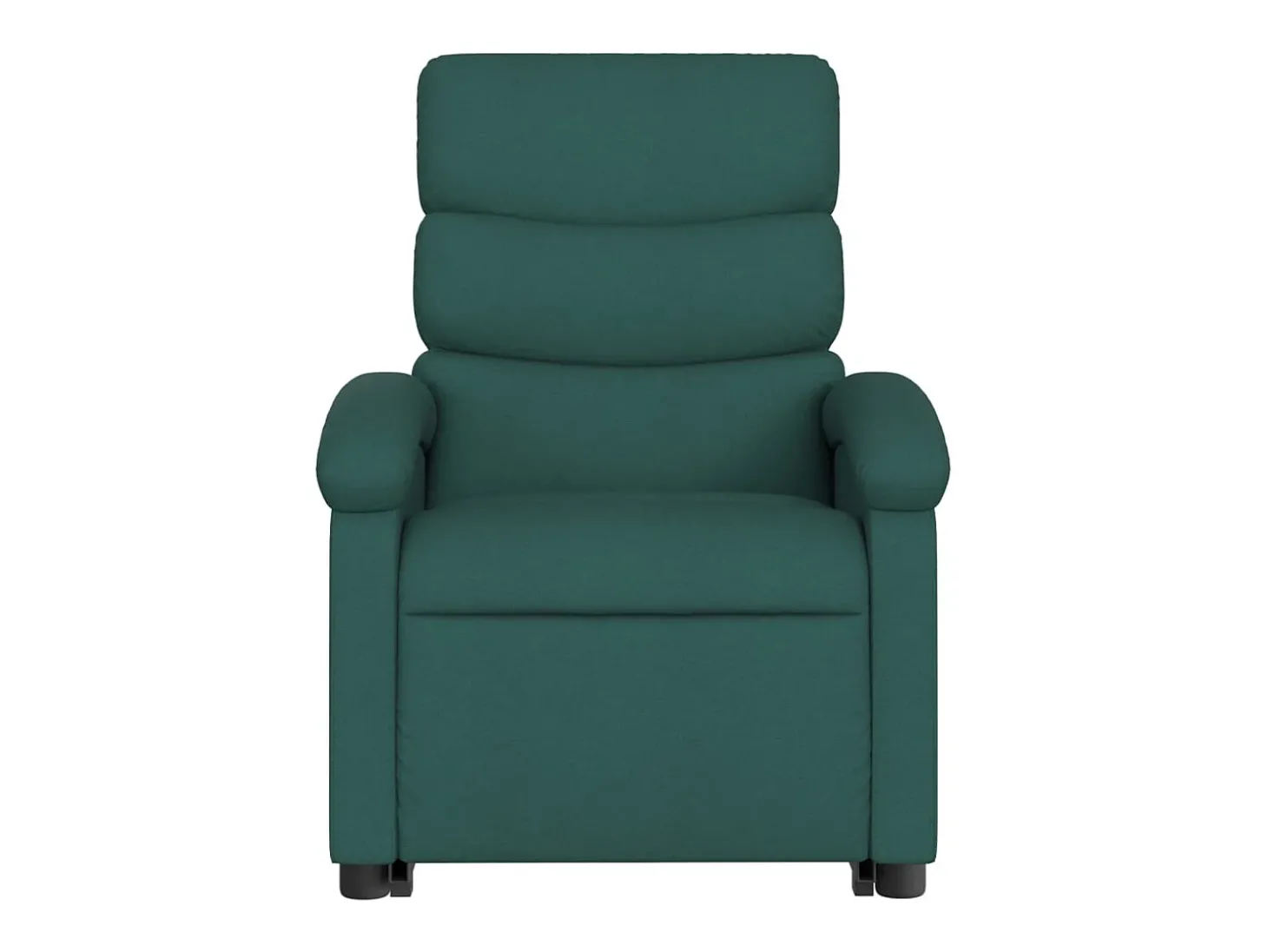 Poltrona reclinável elevatória tecido verde-escuro