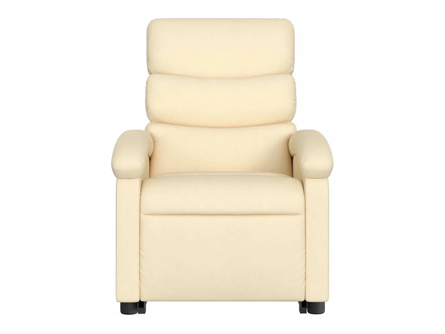 Poltrona reclinável elevatória tecido cor creme