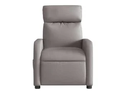 Poltrona reclinável massagens elétrica | Poltrona Confortável tecido cinza-acastanhado SHL807691