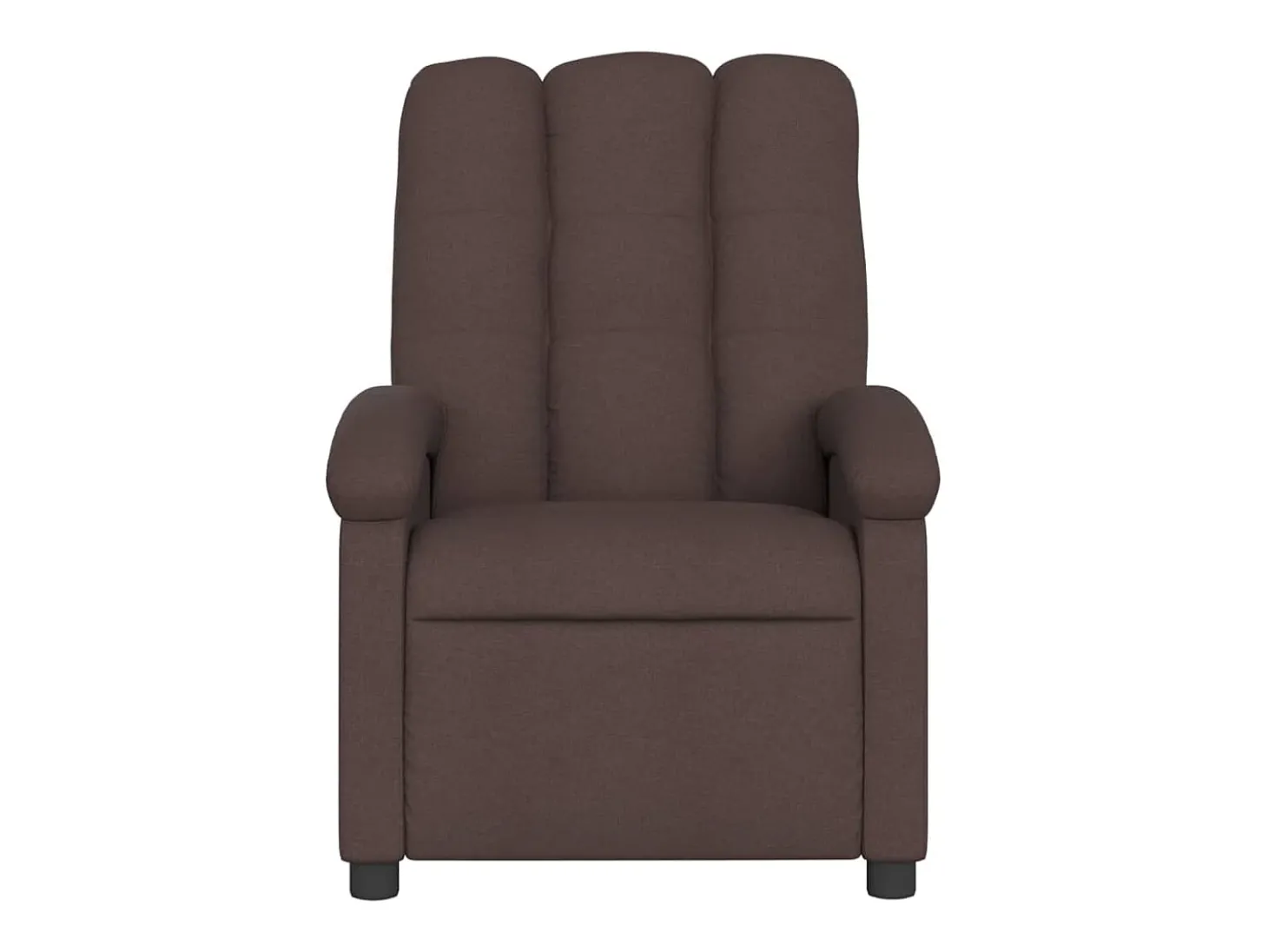 Poltrona reclinável massagens elétrica | Poltrona Confortável tecido castanho-escuro SHL159307