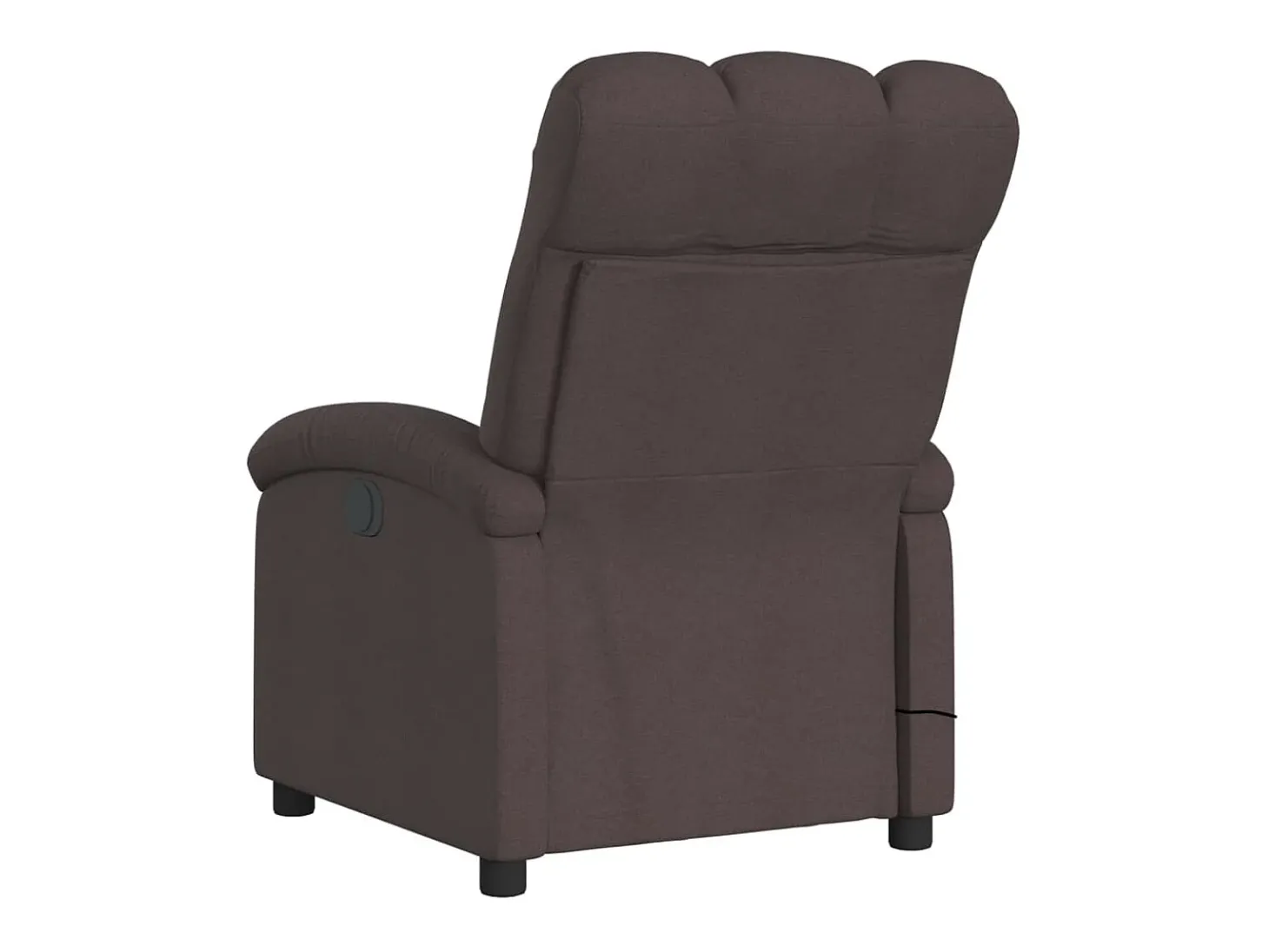 Poltrona reclinável massagens elétrica | Poltrona Confortável tecido castanho-escuro SHL159307