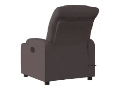 Poltrona reclinável massagens elétrica | Poltrona Confortável tecido castanho-escuro SHL208170