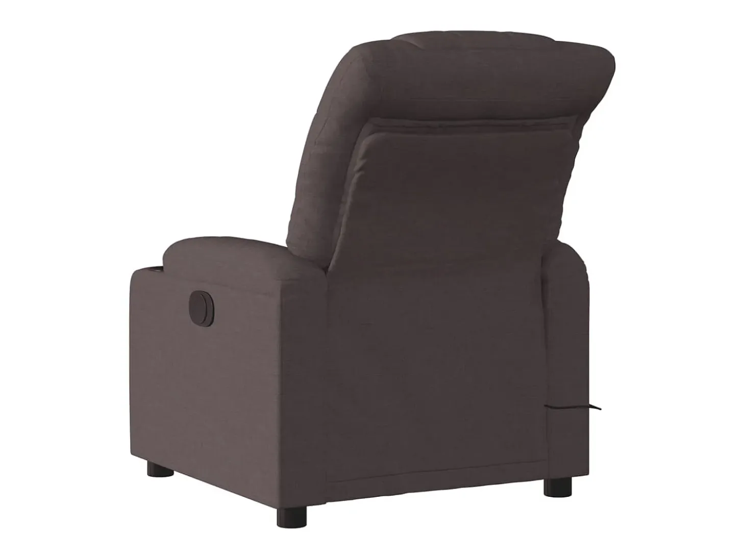 Poltrona reclinável massagens elétrica | Poltrona Confortável tecido castanho-escuro SHL208170