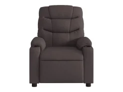 Poltrona reclinável massagens elétrica | Poltrona Confortável tecido castanho-escuro SHL208170