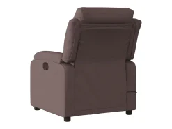 Poltrona reclinável massagens elétrica | Poltrona Confortável tecido castanho-escuro SHL842580