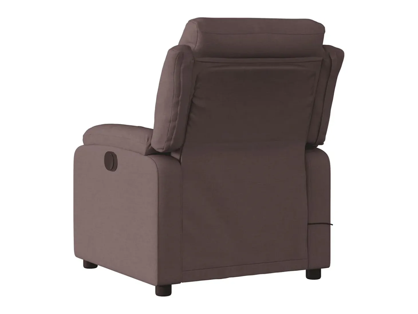 Poltrona reclinável massagens elétrica | Poltrona Confortável tecido castanho-escuro SHL842580