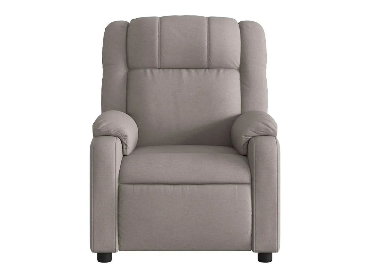 Poltrona reclinável massagens elétrica | Poltrona Confortável tecido cinza-acastanhado SHL926631