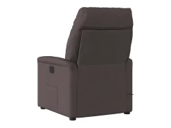Poltrona reclinável massagens elétrica | Poltrona Confortável tecido castanho-escuro SHL959541