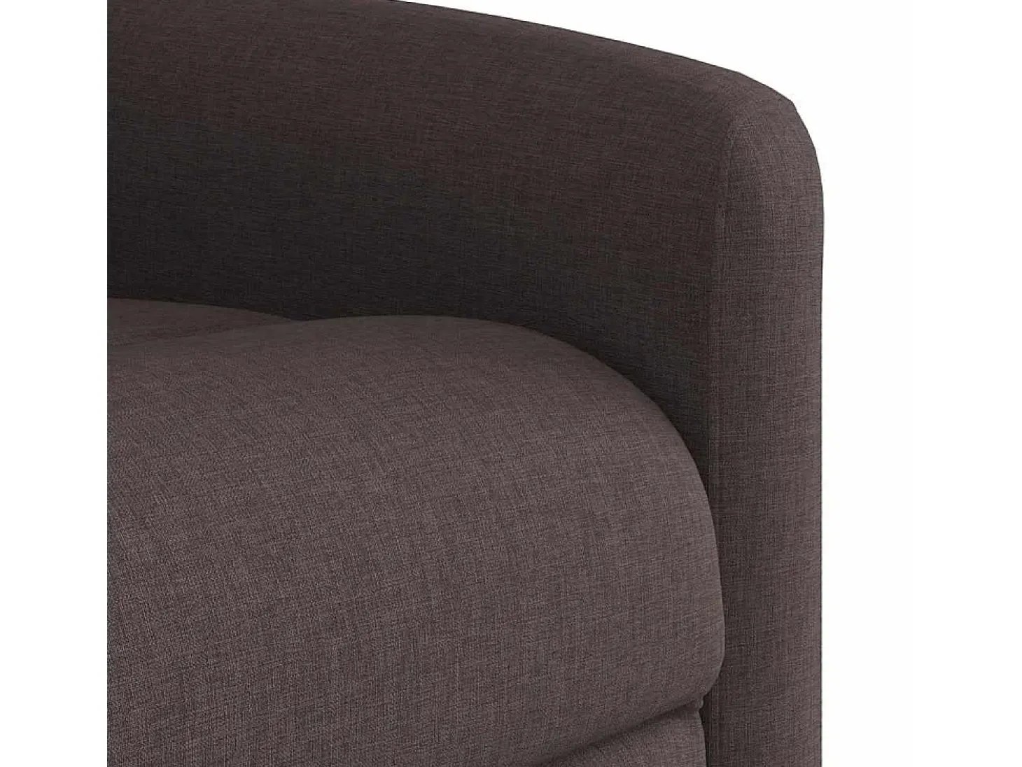 Poltrona reclinável massagens elétrica | Poltrona Confortável tecido castanho-escuro SHL959541