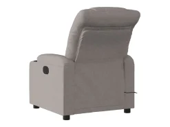 Poltrona reclinável massagens elétrica | Poltrona Confortável tecido cinza-acastanhado SHL938243
