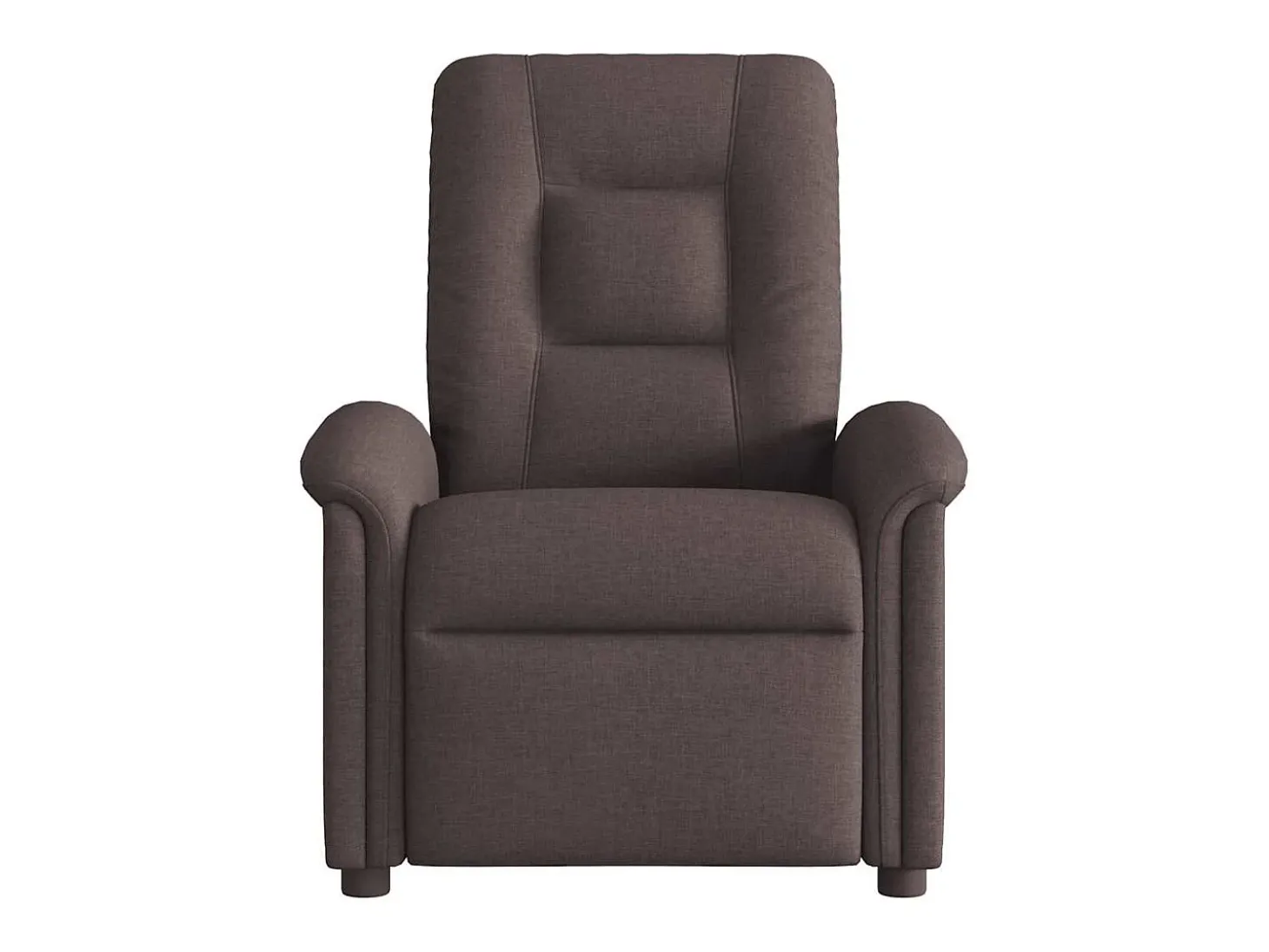 Poltrona reclinável massagens elétrica | Poltrona Confortável tecido castanho-escuro SHL144606