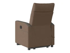 Poltrona reclinável massagens | Poltrona Confortável tecido castanho SHL225877