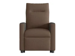 Poltrona reclinável massagens | Poltrona Confortável tecido castanho SHL225877