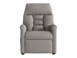 Poltrona reclinável massagens elétrica | Poltrona Confortável tecido cinza-acastanhado SHL12558