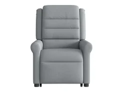 Poltrona reclinável massagens | Poltrona Confortável tecido cinzento-claro SHL600029