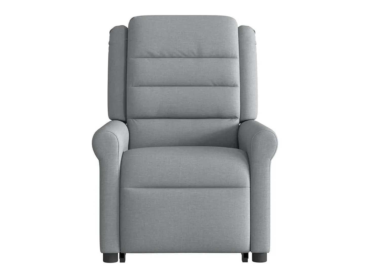 Poltrona reclinável massagens | Poltrona Confortável tecido cinzento-claro SHL600029