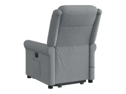 Poltrona reclinável massagens | Poltrona Confortável tecido cinzento-claro SHL600029