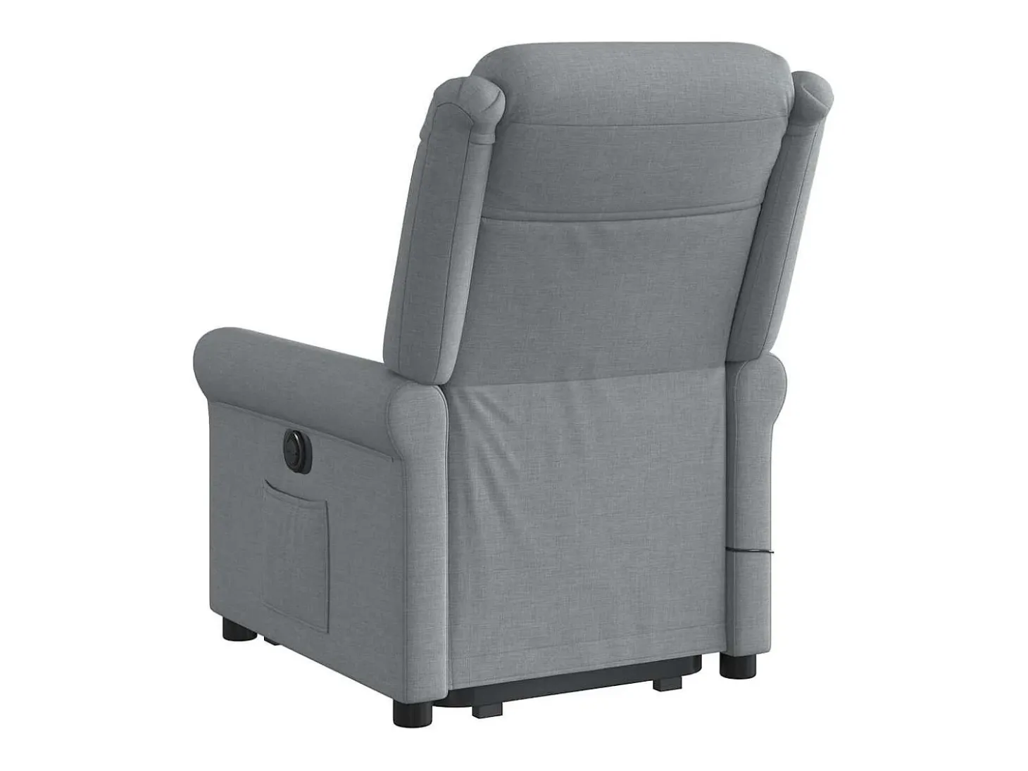 Poltrona reclinável massagens | Poltrona Confortável tecido cinzento-claro SHL600029