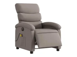 Poltrona reclinável massagens elétrica | Poltrona Confortável tecido cinza-acastanhado SHL7114