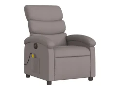 Poltrona reclinável massagens elétrica | Poltrona Confortável tecido cinza-acastanhado SHL7114