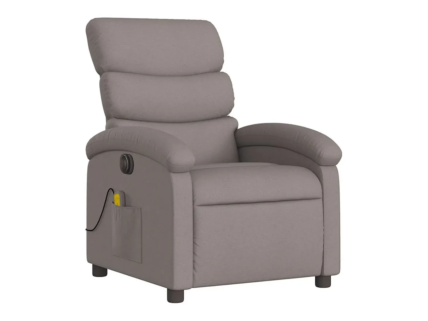 Poltrona reclinável massagens elétrica | Poltrona Confortável tecido cinza-acastanhado SHL7114
