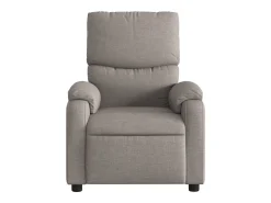 Poltrona reclinável massagens elétrica | Poltrona Confortável tecido cinza-acastanhado SHL989252