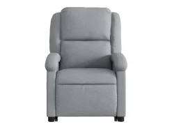 Poltrona reclinável massagens | Poltrona Confortável tecido cinzento-claro SHL720970
