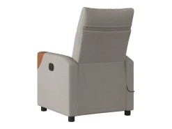 Poltrona reclinável massagens elétrica | Poltrona Confortável tecido cinza-acastanhado SHL781120