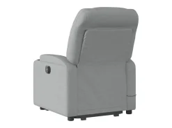 Poltrona reclinável massagens | Poltrona Confortável tecido cinzento-claro SHL958887
