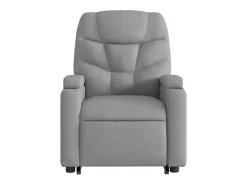 Poltrona reclinável massagens | Poltrona Confortável tecido cinzento-claro SHL958887