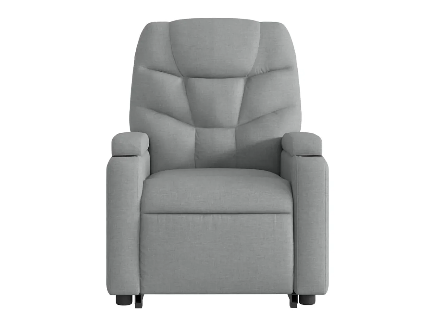 Poltrona reclinável massagens | Poltrona Confortável tecido cinzento-claro SHL958887