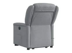 Poltrona reclinável massagens | Poltrona Confortável tecido cinzento-claro SHL899825