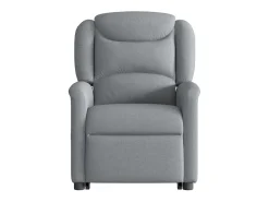 Poltrona reclinável massagens | Poltrona Confortável tecido cinzento-claro SHL899825