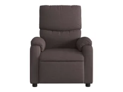 Poltrona reclinável massagens elétrica | Poltrona Confortável tecido castanho-escuro SHL632329