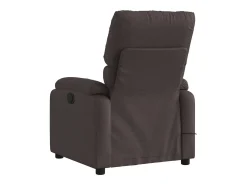 Poltrona reclinável massagens elétrica | Poltrona Confortável tecido castanho-escuro SHL632329