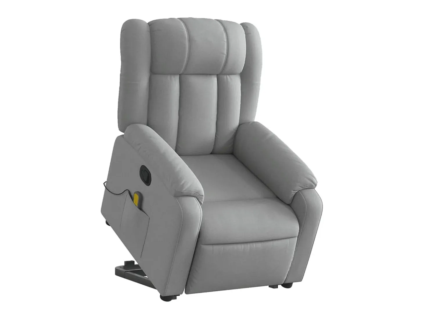 Poltrona reclinável massagens | Poltrona Confortável tecido cinzento-claro SHL695844
