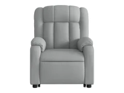 Poltrona reclinável massagens | Poltrona Confortável tecido cinzento-claro SHL695844