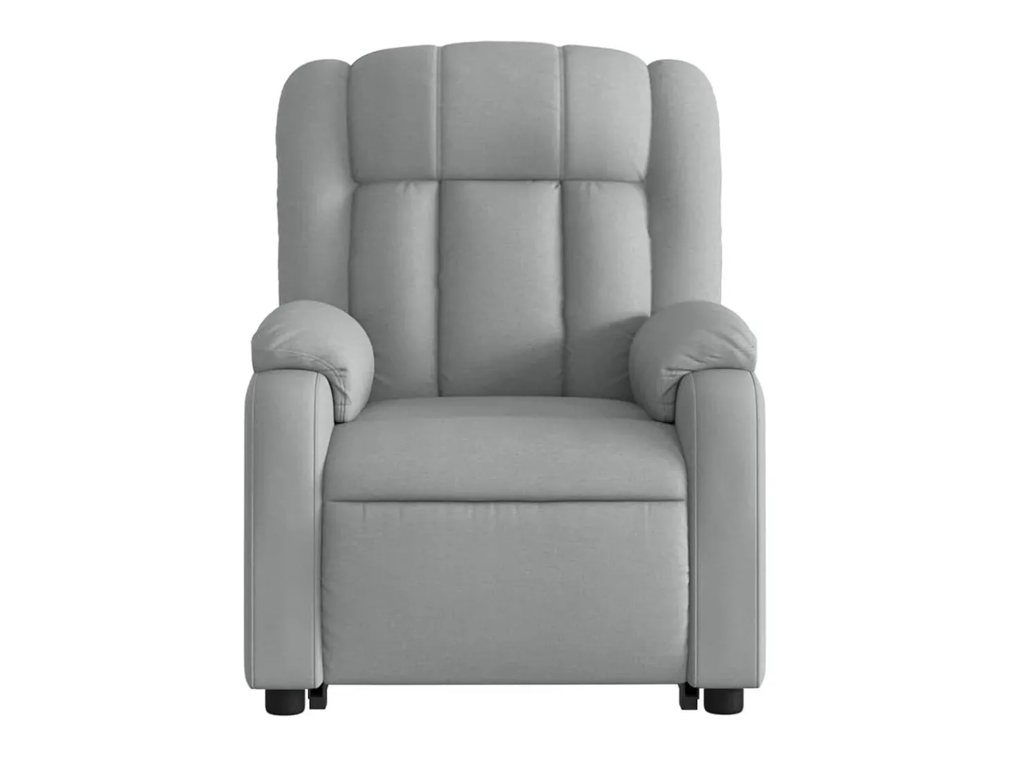 Poltrona reclinável massagens | Poltrona Confortável tecido cinzento-claro SHL695844
