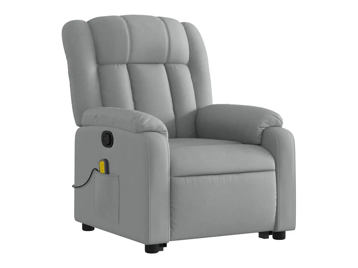 Poltrona reclinável massagens | Poltrona Confortável tecido cinzento-claro SHL695844